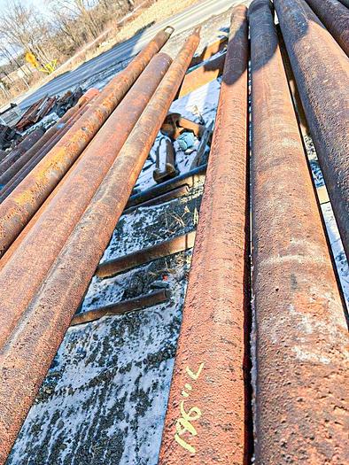 Used Gill Rock Drill Stem For 6-1/2" Or Larger Diameter Bit, 16 Ft. 4 In. Length, 2-1/4" X 3-1/4" Pin To 2-3/4" X 3-3/4" Box Cable Tool Joints.