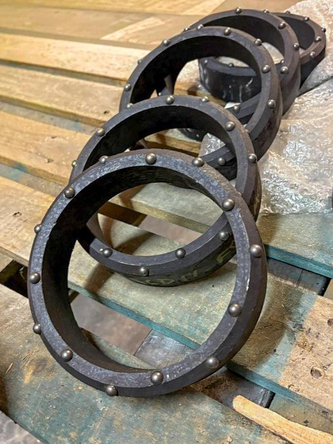 6" Dual Rotary Casing Shoe – 14 Domed Buttons Assembly- Extra Heavy Duty