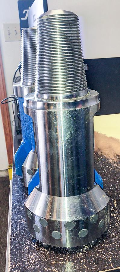 Used Trident SUPREME 6" Flat Face Carbide Button Cable Tool Drill Bit