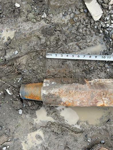 Used Mixer Sub / Expansion Adapter w/ 6" Chisel Bit for Cable Tool