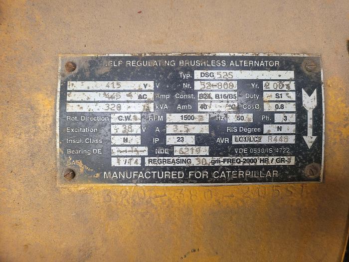 Used 2004 Caterpillar Skid-Mounted Generator Set