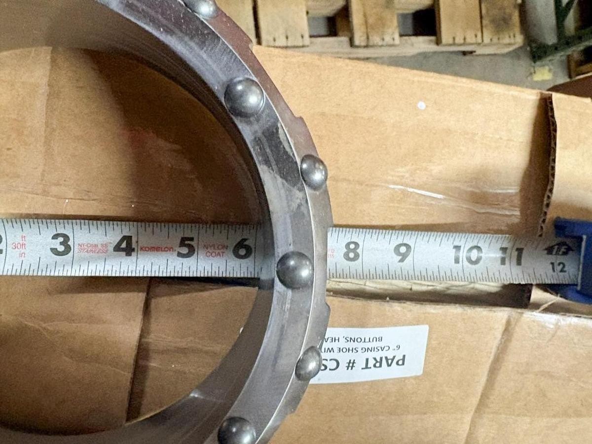6" Dual Rotary Casing Shoe – 20 Domed Buttons Assembly- Heavy Duty #689-02-HD-D