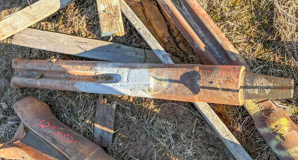 Used 6-1/4" Diameter X 45" Length Cable Tool Drilling Chisel Bit