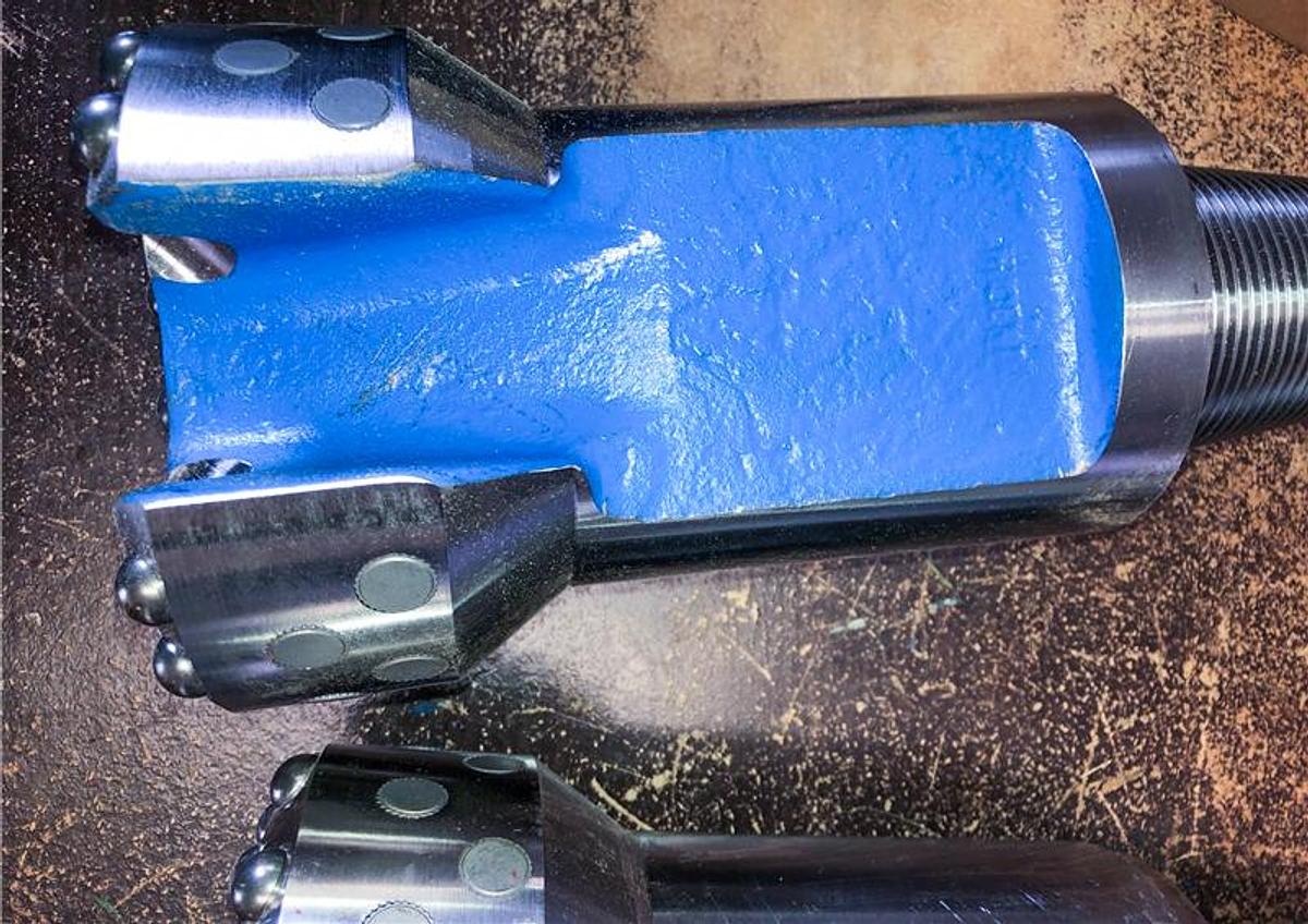 Trident SUPREME 6" Flat Face Carbide Button Cable Tool Drill Bit