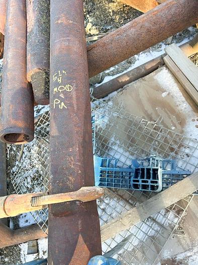 Used Drill Stem for 8" or larger diameter bit, 17 ft. 2 in. length, 2-3/4" x 3-3/4" pin to 4" x 5-1/2" box cable tool joints.