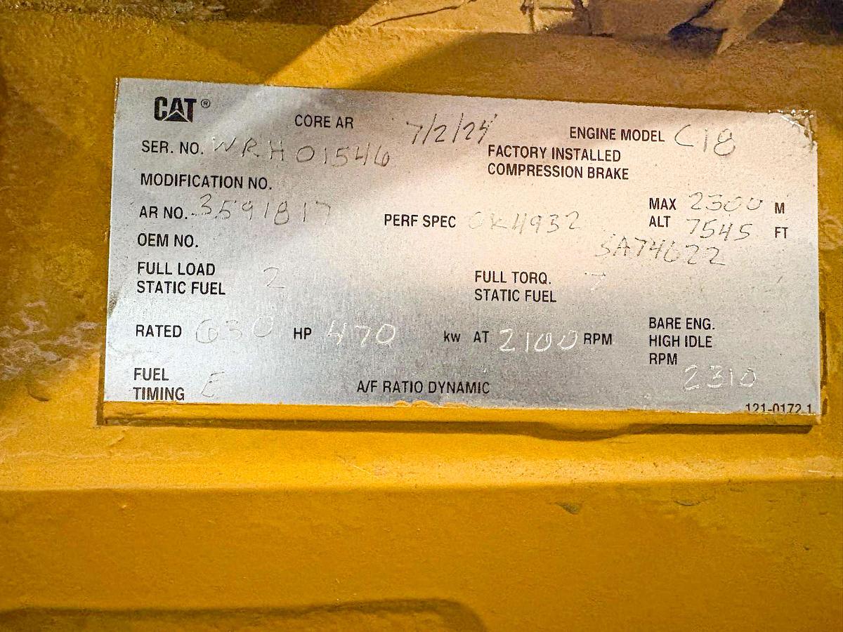 Used 2024 Caterpillar C18 Industrial Diesel Engine