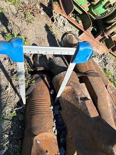 Used 11-3/4" to 12" Twisted Star Cross Chisel Bit for Cable Tool