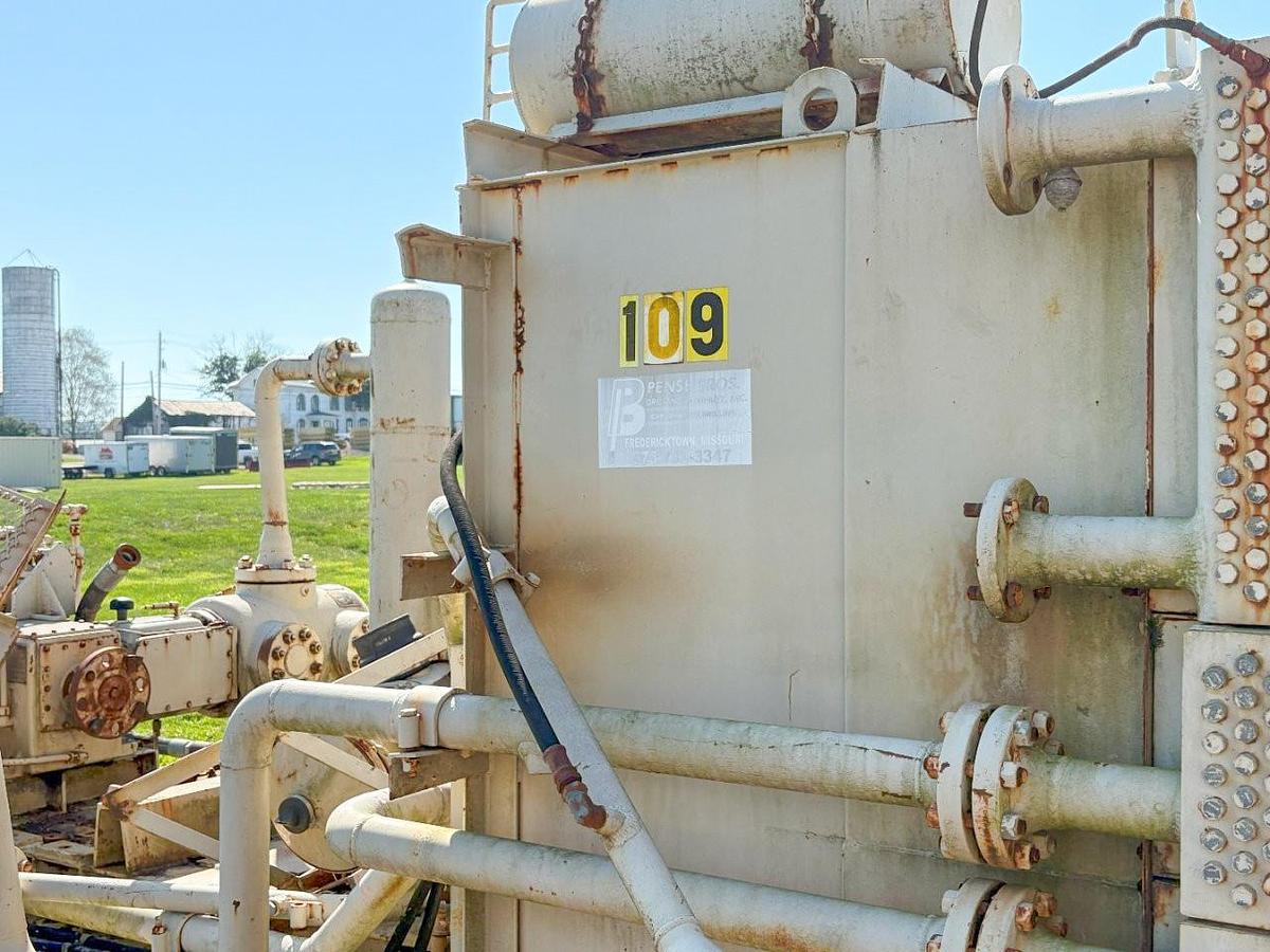 Used Knight KOA-2 4-3/4" Single Stage Horizontal Air Booster Compressor for parts for rebuild (no engine)