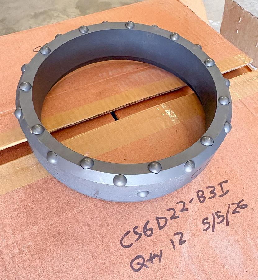 Used 6" Dual Rotary Shoe – 25 Button Assembly