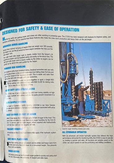 Used 1991 Canterra Ct250 Torquemaster Series Monitoring Drill.