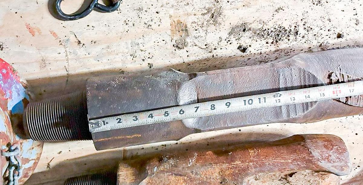 Used Spiral Stabilizer to Run Above 6" Drill Bits on Cable Well Rig String.