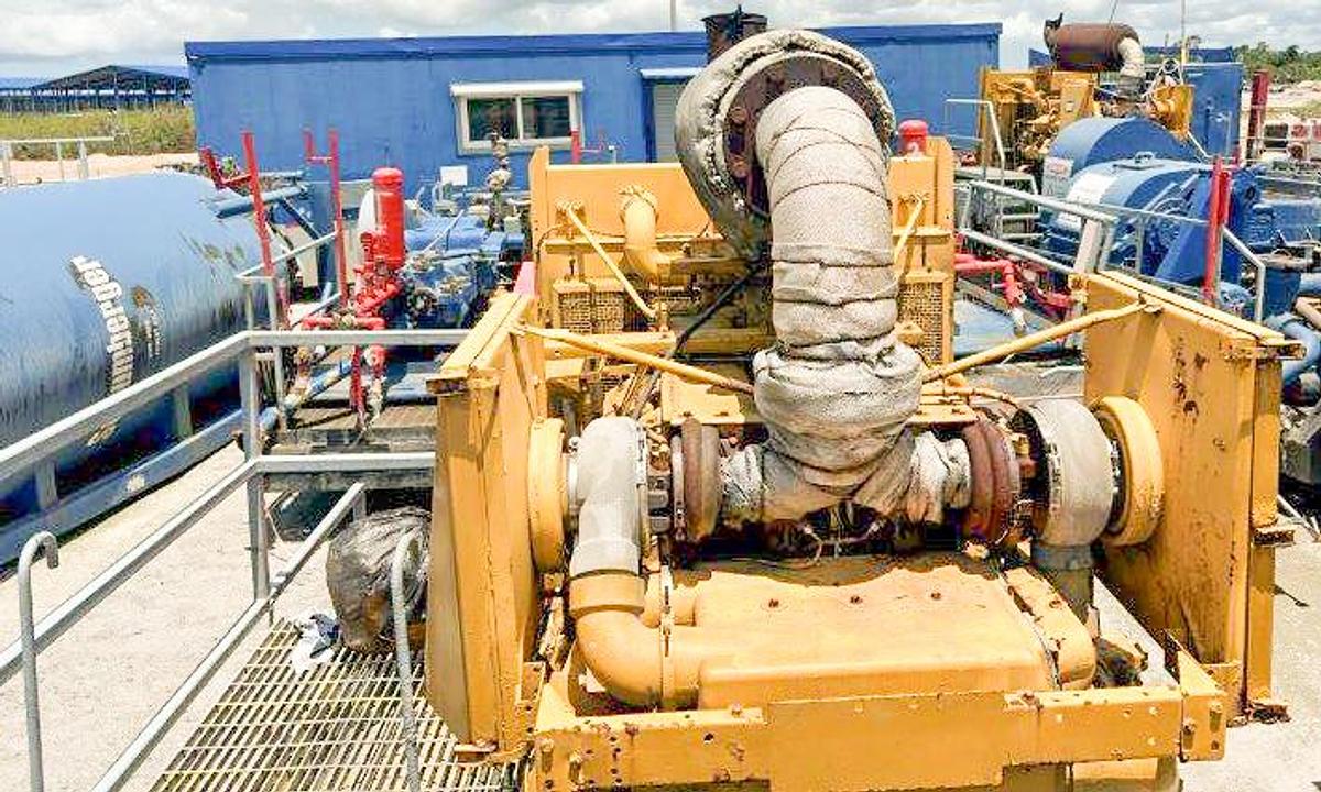 Used Gardner Denver PZ-7 (PZG) Triplex Drilling Mud Pump.