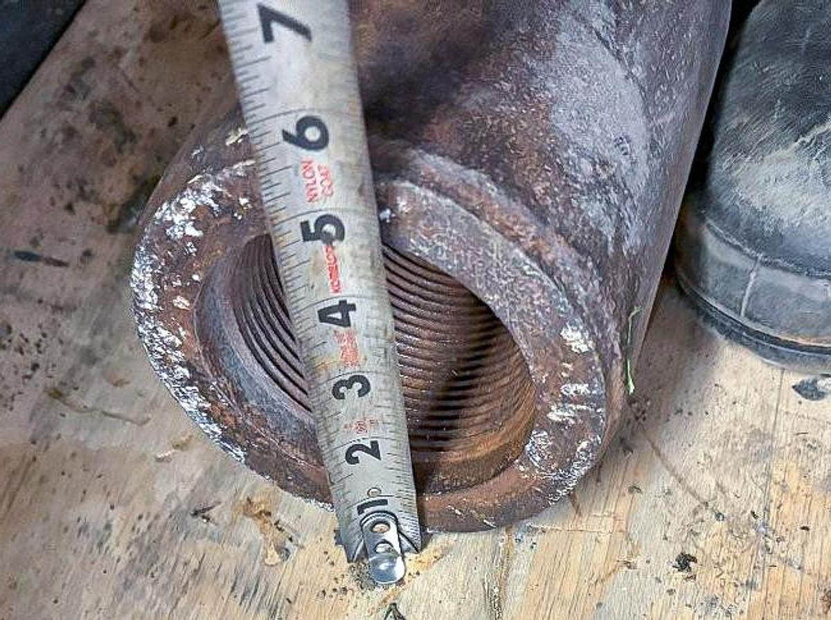 Used Spiral Stabilizer to Run Above 6" Drill Bits on Cable Well Rig String.