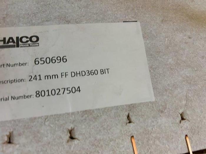 Used Halco (Strickforce6) IR DHD 360 Shank 9-1/2” Head Hammer Bit