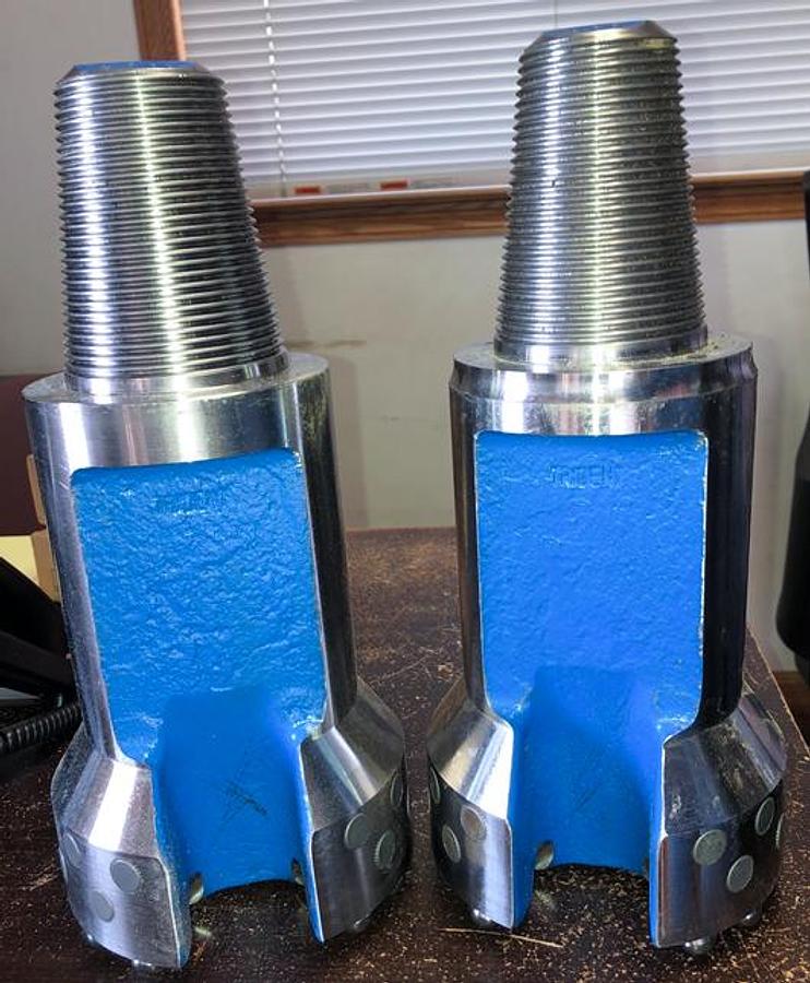 Trident SUPREME 6" Flat Face Carbide Button Cable Tool Drill Bit