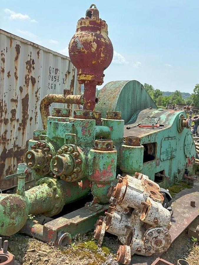 Used Continental Emsco Company 375 Duplex Mud Pump