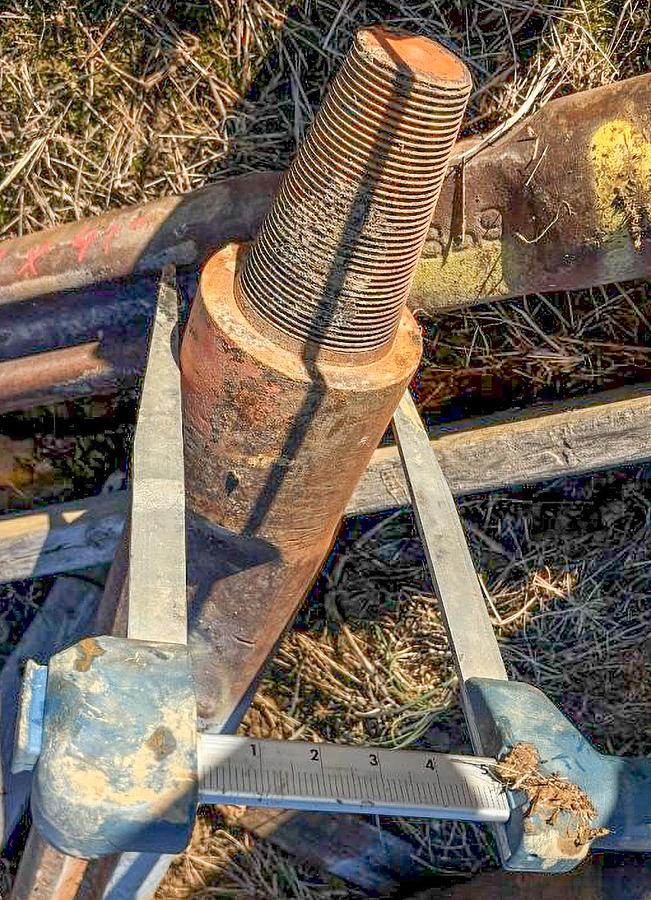 Used 6-1/4" Diameter X 45" Length Cable Tool Drilling Chisel Bit