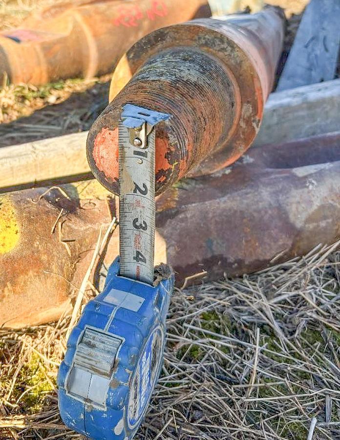 Used 6-1/4" Diameter X 45" Length Cable Tool Drilling Chisel Bit