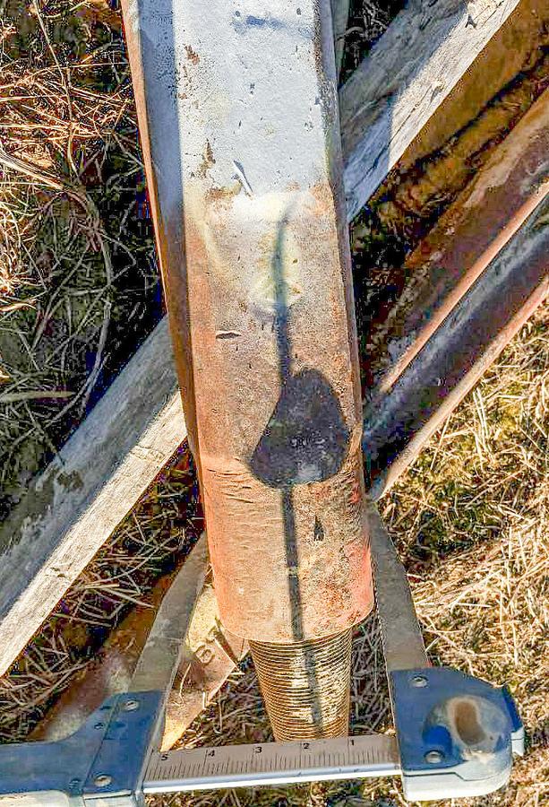 Used 6-1/4" Diameter X 45" Length Cable Tool Drilling Chisel Bit