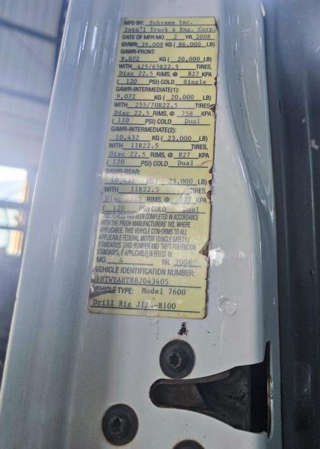 Used 2008 Schramm T685WS-C Drill Rig