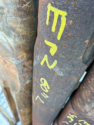 Used Regular Pattern Cable Tool Drill Bit (chisel bit), 7" diameter x 60" length, 2-3/4" x 3-3/4" pin thread