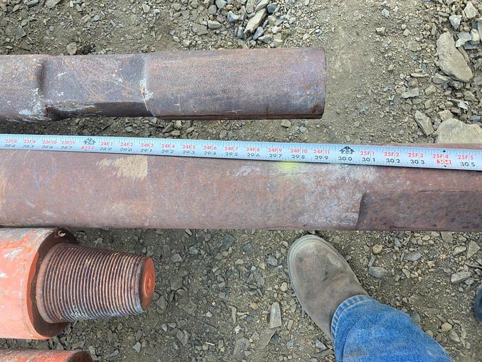 Used Drill Stem with open-side Rope Socket