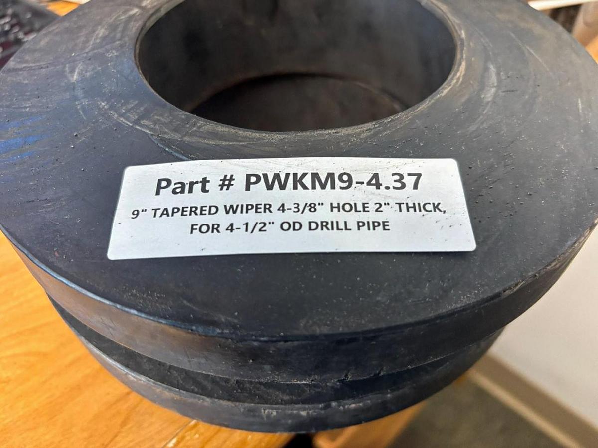 Used Drill Pipe Wiper, Tapered, 9"OD x 4.37"ID, for Use With Diverter Box
