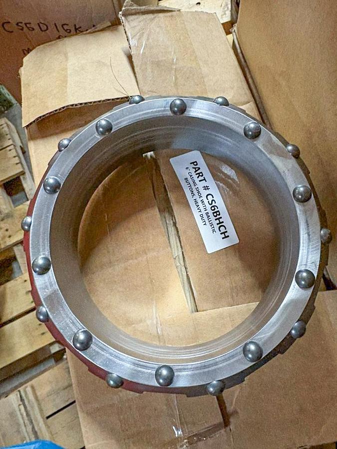 6" Dual Rotary Casing Shoe – 20 Domed Buttons Assembly- Heavy Duty #689-02-HD-D