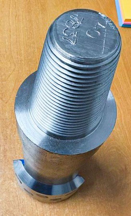 Used Trident SUPREME 4" Flat Face Carbide Button Cable Tool Drill Bit