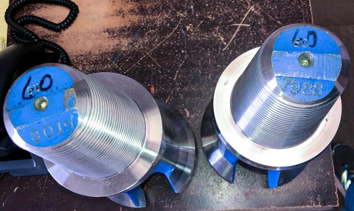 Trident SUPREME 6" Flat Face Carbide Button Cable Tool Drill Bit