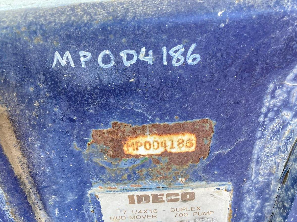 Used IDECO MM700F Duplex 7-1/4' X 16" Mud Mover Pump
