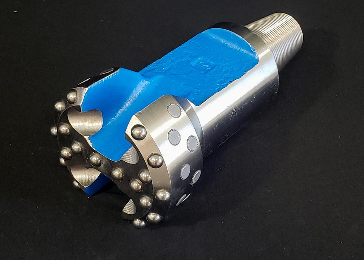 Used Trident SUPREME 8" Flat Face Carbide Button Cable Tool Drill Bit 2-1/4"x3-1/4" Connection