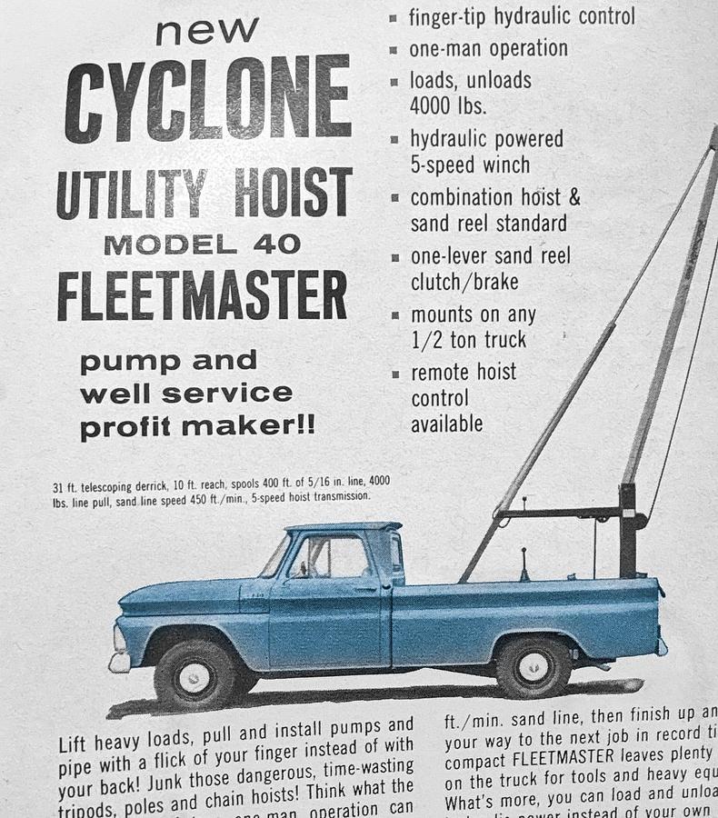Used Cyclone Pump Hoist Rig