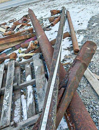 Used 3-1/2" Dart Valve Bailer For Cleaning Wells With Cable Tool Drill Rig Or Pump Hoist Truck.