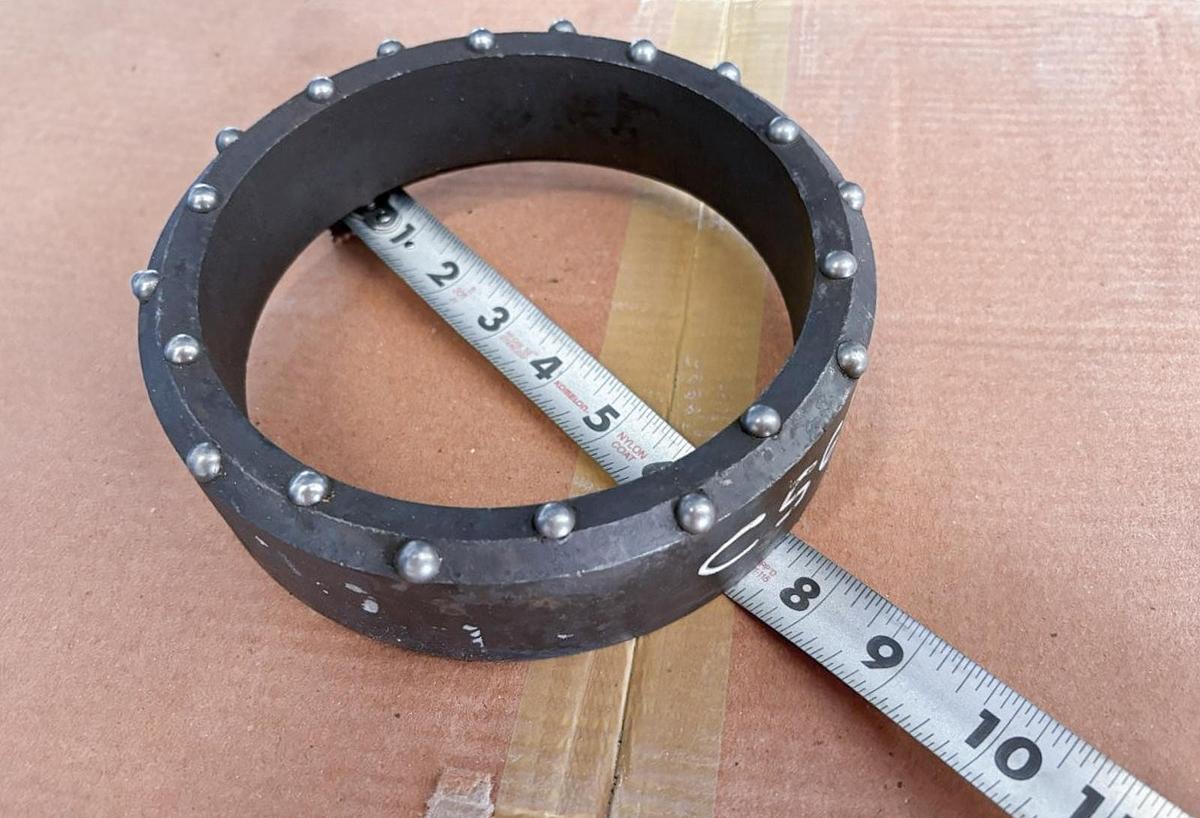 Used 6" Dual Rotary Casing Shoe – 20 Domed Buttons Assembly- Extra Heavy Duty
