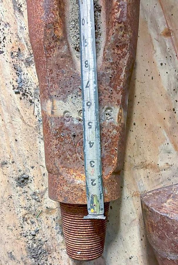 Used 7-1/2" Chisel Bit for Cable Tool Well Drill Rig