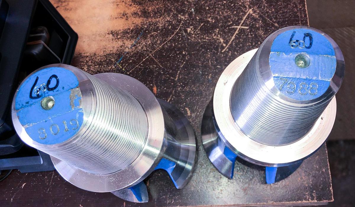 Used Trident SUPREME 6" Flat Face Carbide Button Cable Tool Drill Bit