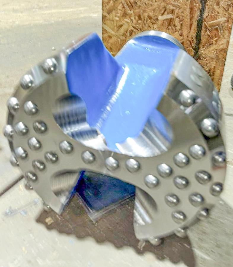 Trident (Winchester Tool) Supreme 9-7/8" Flat Face Button Bit