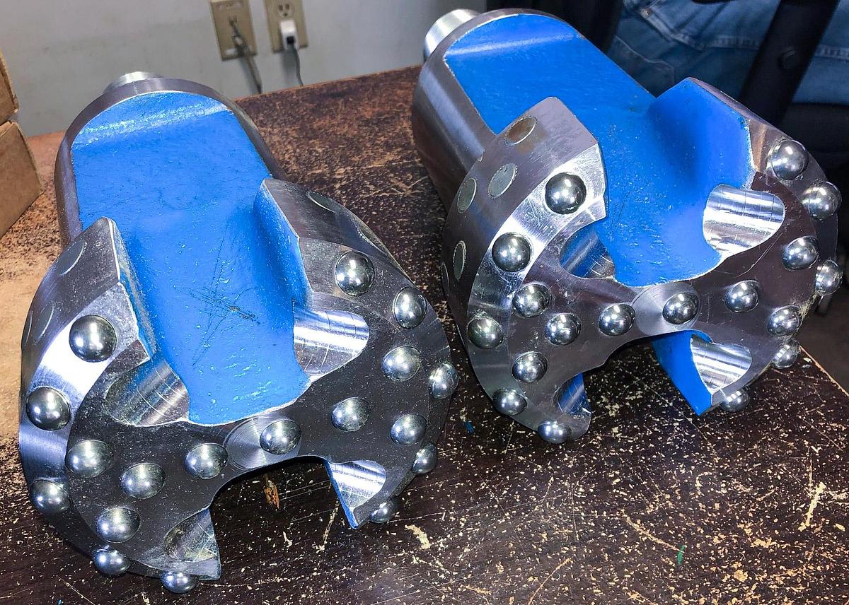 Used Trident SUPREME 6" Flat Face Carbide Button Cable Tool Drill Bit