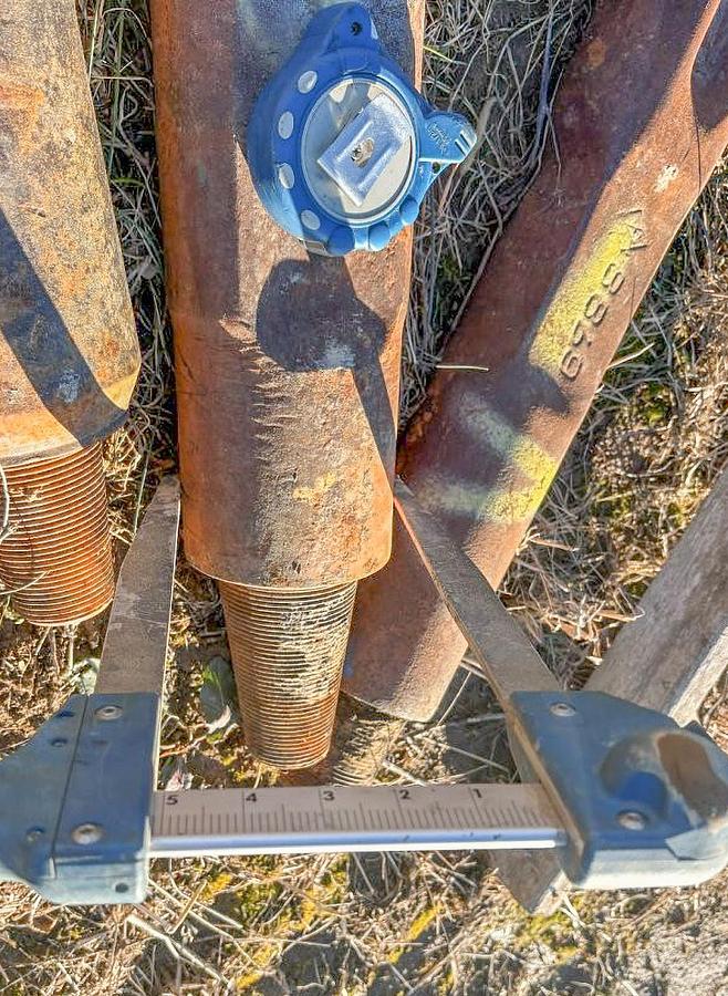 Used 6-1/4" Diameter X 45" Length Cable Tool Drilling Chisel Bit