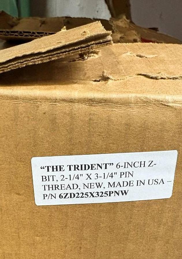 “Z” 6 In. Carbide Button Cable Tool Drill Bit, 2-1/4" X 3-1/4" Pin Thread