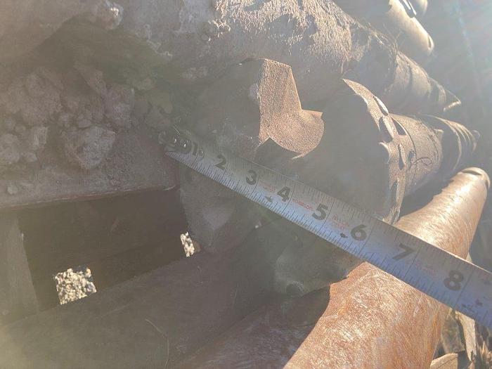 Used Carbide Button Bit withTurbo Lift Sub Adapter