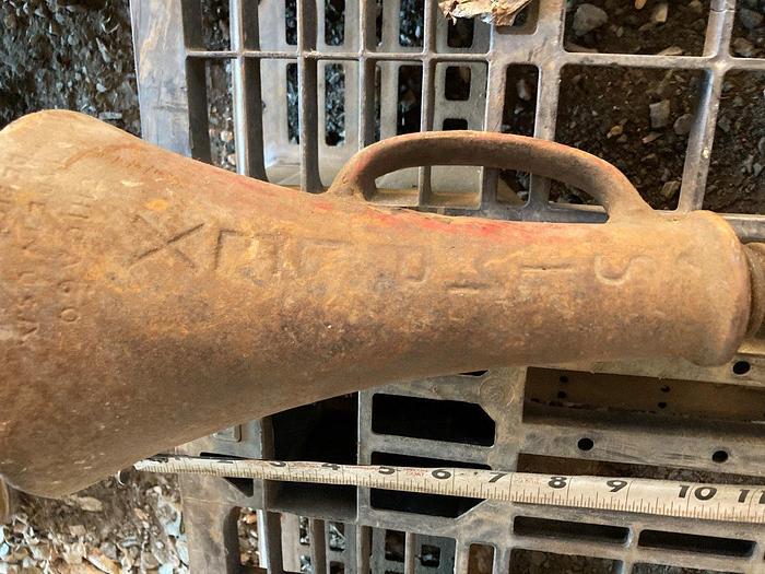 Used Simplex 1-1/2 x 10 Vintage Antique Screw Jack for Leveling Cable Tool