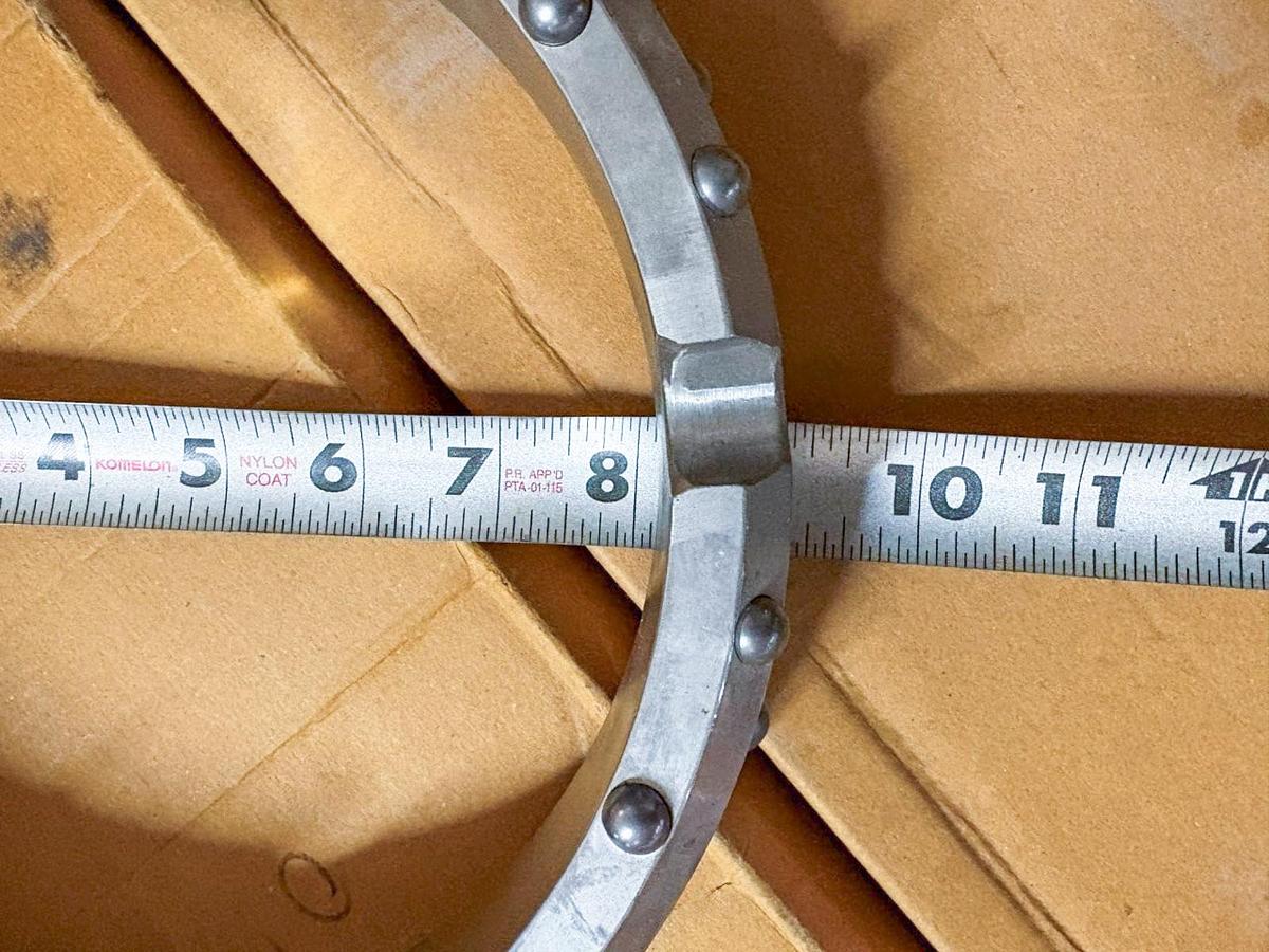 Used 8" HD Dual Rotary Casing Shoe – 28 Ballistic Buttons Assembly - Fluted