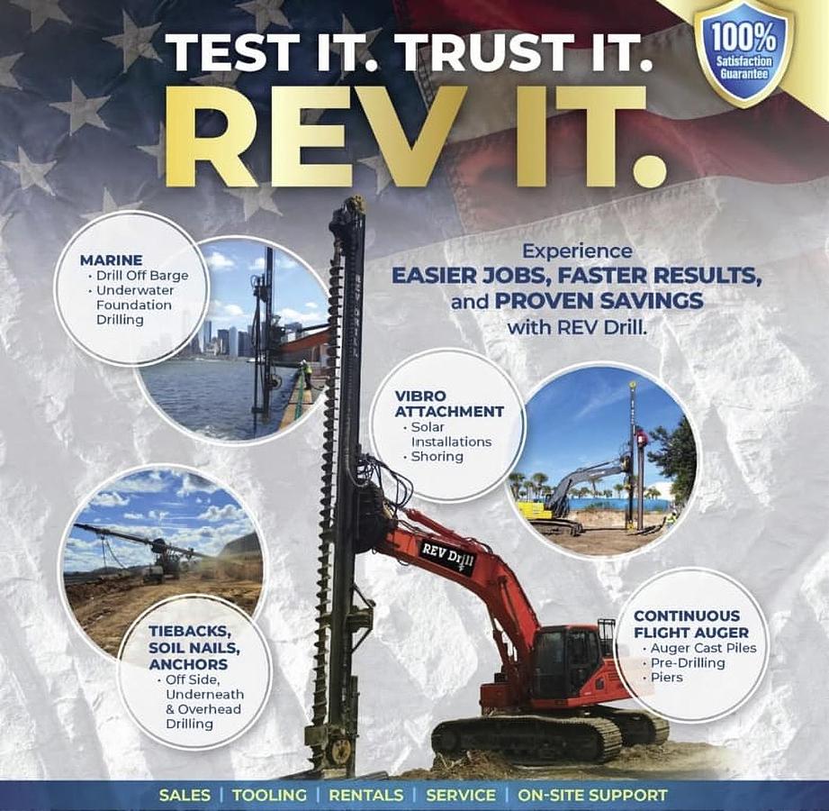 Used 2019 Hyundai HX220-L Excavator with Rev Drill Model 35