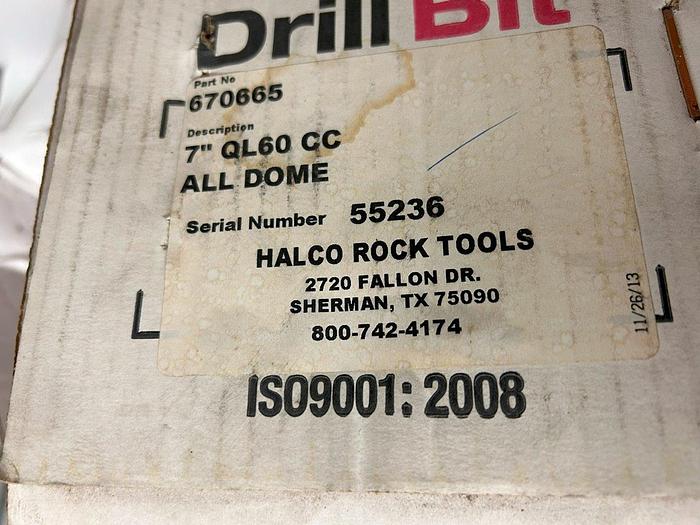 Used Halco QL60 Shank 7” Head Hammer Bit