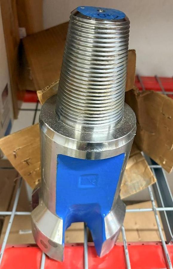 Soft Rock 6" Carbide Button Cable Tool Drill Bit, 2" X 3" Pin Thread