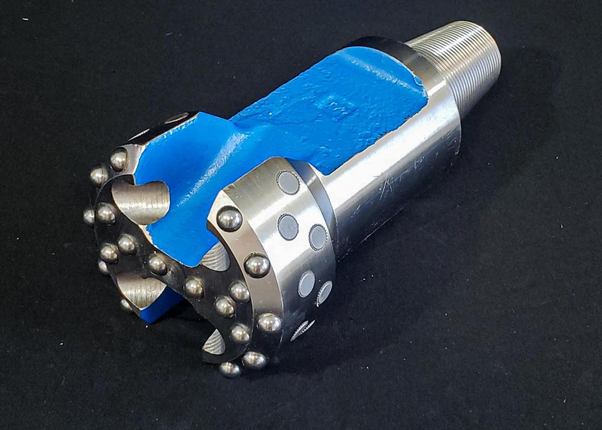 Used Trident SUPREME 6" Flat Face Carbide Button Cable Tool Drill Bit