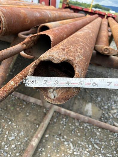 Used 4-1/2" x 153" Corrugated Bottom Well Bailer for Cable Tool