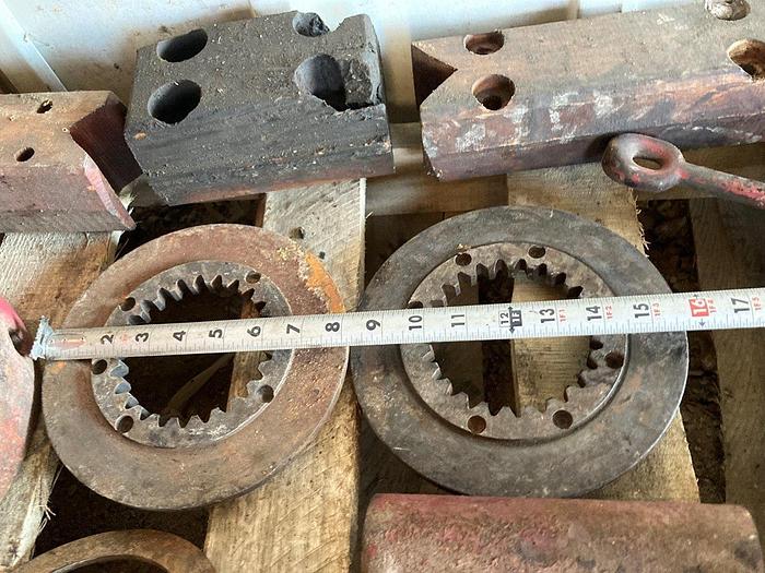 Used Lot of 2 Drive Gear Wheel Plate Belt Pulley RINGS for Cable Tool